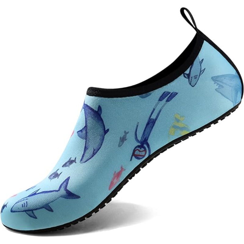 Comfy Vibrant Designed Aqua Socks