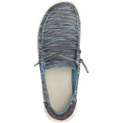 Multihued Woven Textile Lace Up