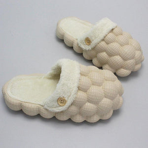 Unisex Winter Rhinestone Designer Waterproof Flip Flops