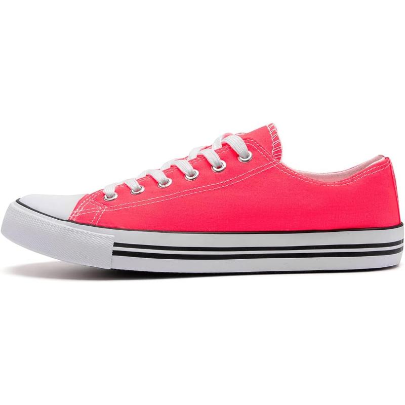 Canvas Lace Up Sneakers For Women
