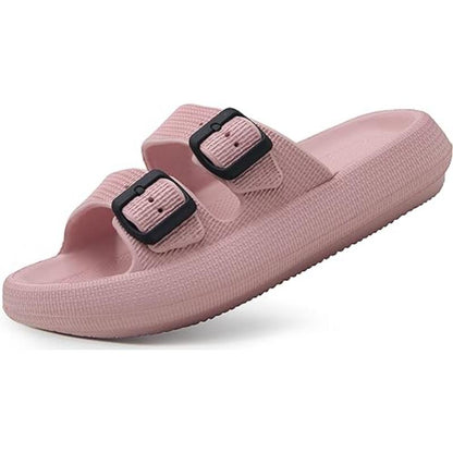 Unisex Adjustable Dual Buckle Comfort Sandals