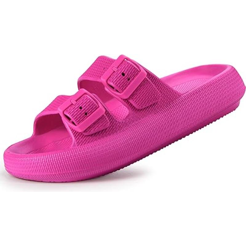 Unisex Adjustable Dual Buckle Comfort Sandals